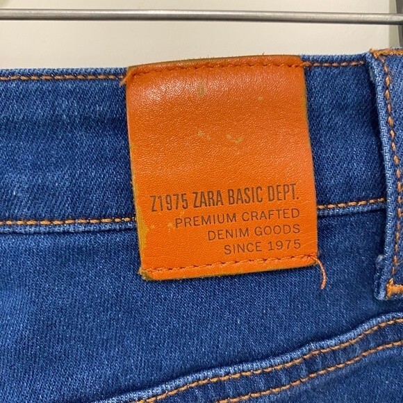 Zara Basic Women's Z1975 Mexico High Rise Skinny Stretch Denim. Blue. Size 10. - Picture 6 of 11